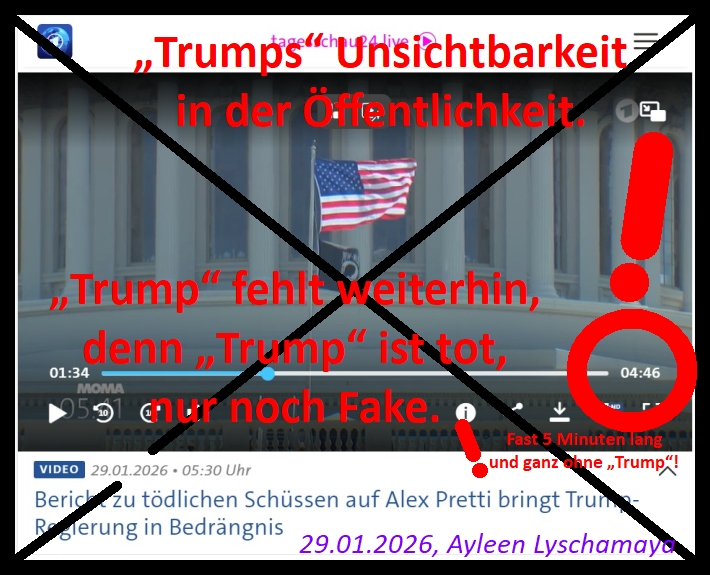 Die neue Weltordnung als Armageddon: Die KI ist offensichtlich, Trump-Double-Fake - Trump ist tot!