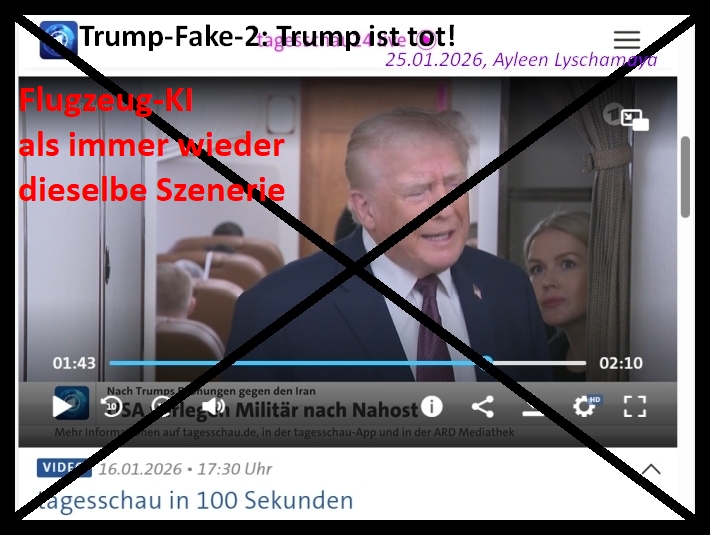 Die neue Weltordnung als Armageddon: Trump-Double-Fake - Trump ist tot!