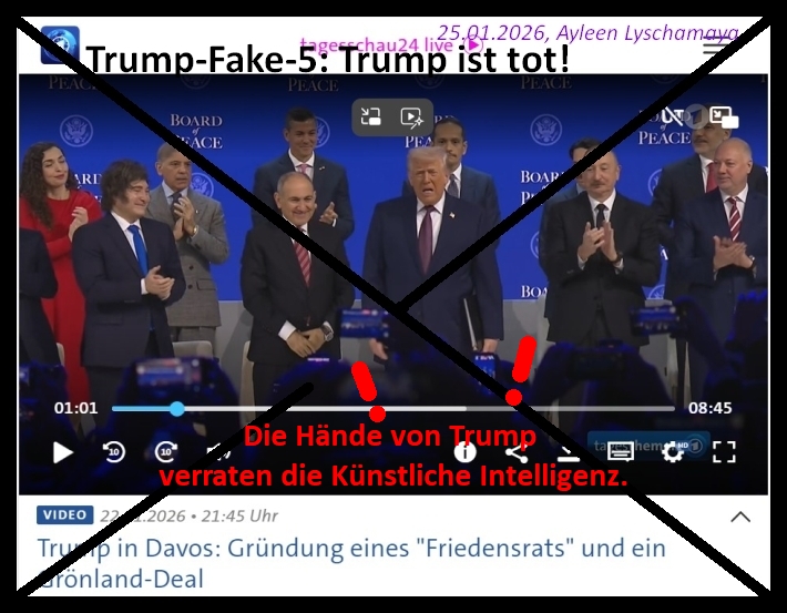 Die neue Weltordnung als Armageddon: Trump-Double-Fake - Trump ist tot!