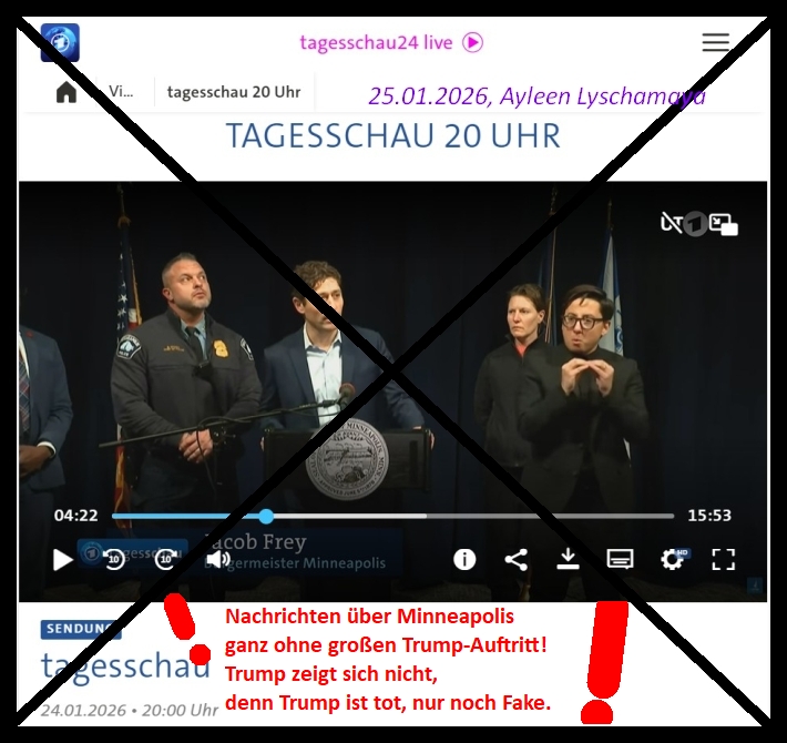 Die neue Weltordnung als Armageddon: Trump-Double-Fake - Trump ist tot!