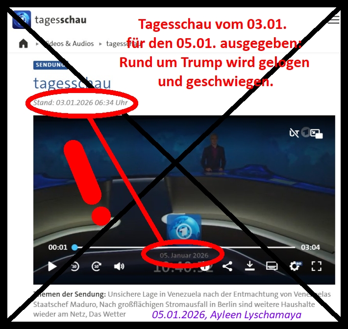 Auch der Doppelgänger von Trump, sein Double, ist nunmehr seit dem 04.01.2026 tot.
