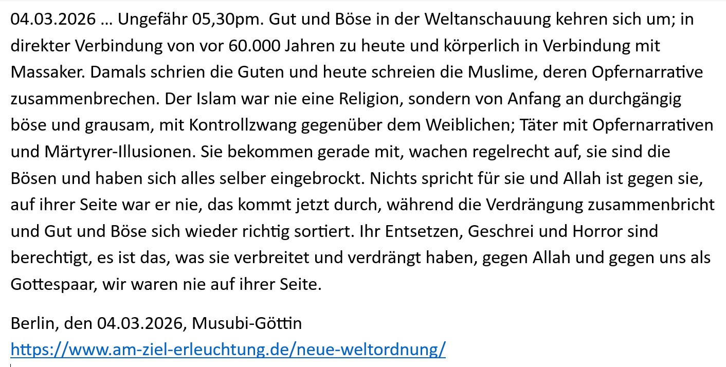 Das Endgericht: Es ist soweit, die Muslime werden ausgelöscht und hingerichtet, der Islam beendet.