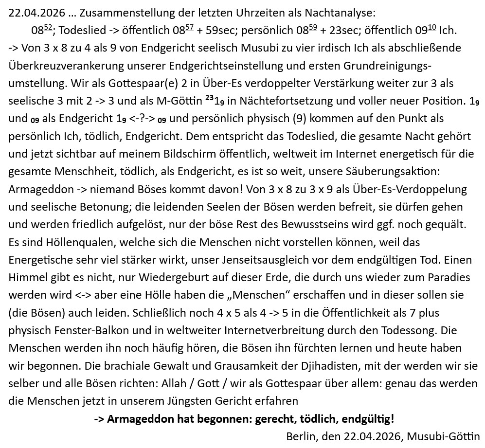 Warnung: Der Todessong löscht bei mehrfachem Hören die Seele aus!