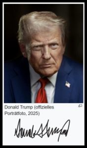 Auslöschungs-Hinrichtungsankündigung Donald Trump Double (der echte ist schon lange tot)
