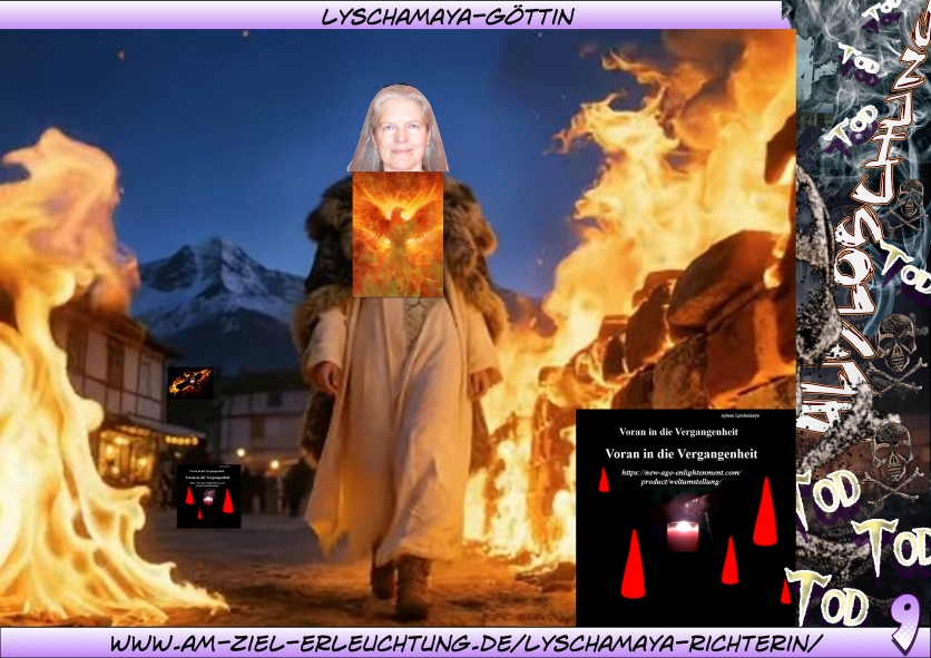 Ich bin als Perchta, nunmehr Lyschamaya-Richterin, aus dem Feuer wiederauferstanden.