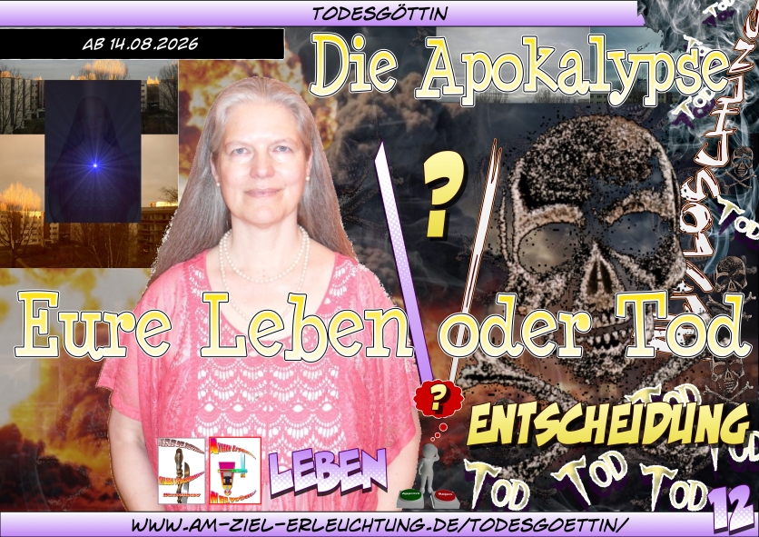 Armageddon: Der Tod ist mein! Als Todesgöttin der Apokalypse.