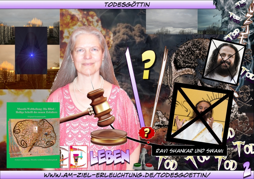 Das Jüngste Gericht für Sadhguru, Putin, Liane, Ravi Shankar und Swami, Mooji, Mutter Meera, Dalai Lama, Mose und Netanjahua, Papst Leo und Trump, Modschtaba Chamenei und Mohammed, Anssi Antila, Eckhart Tolle, Christina von Dreien, Dr. Joe Dispenza.