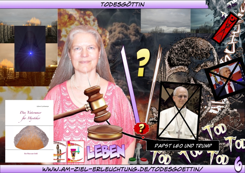 Das Jüngste Gericht für Sadhguru, Putin, Liane, Ravi Shankar und Swami, Mooji, Mutter Meera, Dalai Lama, Mose und Netanjahua, Papst Leo und Trump, Modschtaba Chamenei und Mohammed, Anssi Antila, Eckhart Tolle, Christina von Dreien, Dr. Joe Dispenza.