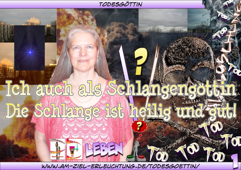 Todesgöttin und Schlangengöttin für die Apokalypse