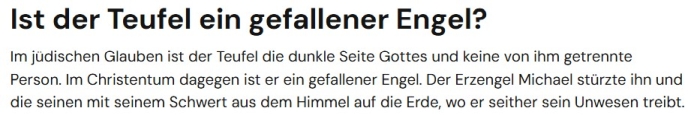 Die Apokalypse und der Teufel.